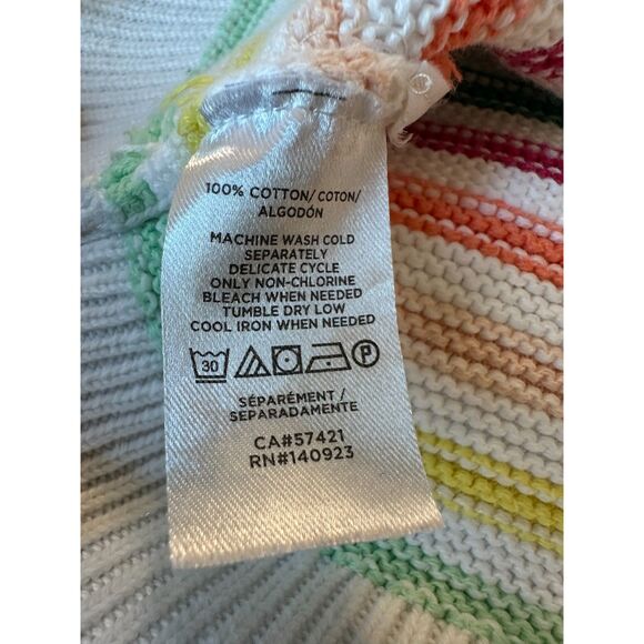 Loft Rainbow Striped Tank Size XSP - Picture 6 of 6